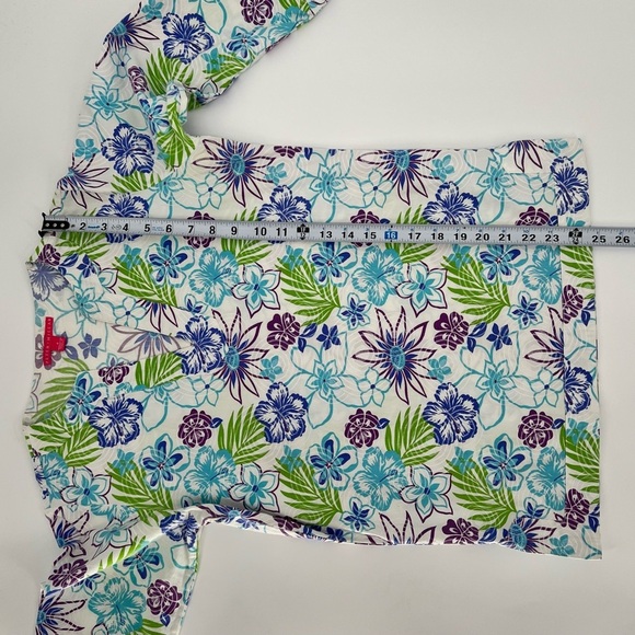 Peter Millar Blue and Green Floral Tunic - Picture 6 of 6